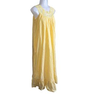 Wintersilks Yellow Country Nightgown, Medium